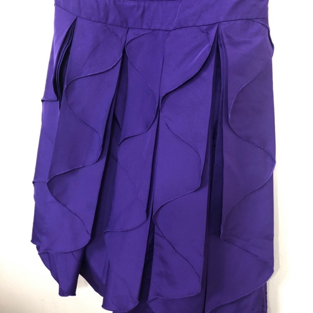 REISS Purple Strapless Cocktail Dress - Picture 3 of 6
